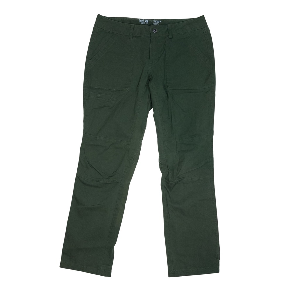 Mountain Hardwear Utility Pants Women 10/30 Olive Green Excellent Hiking Stretch